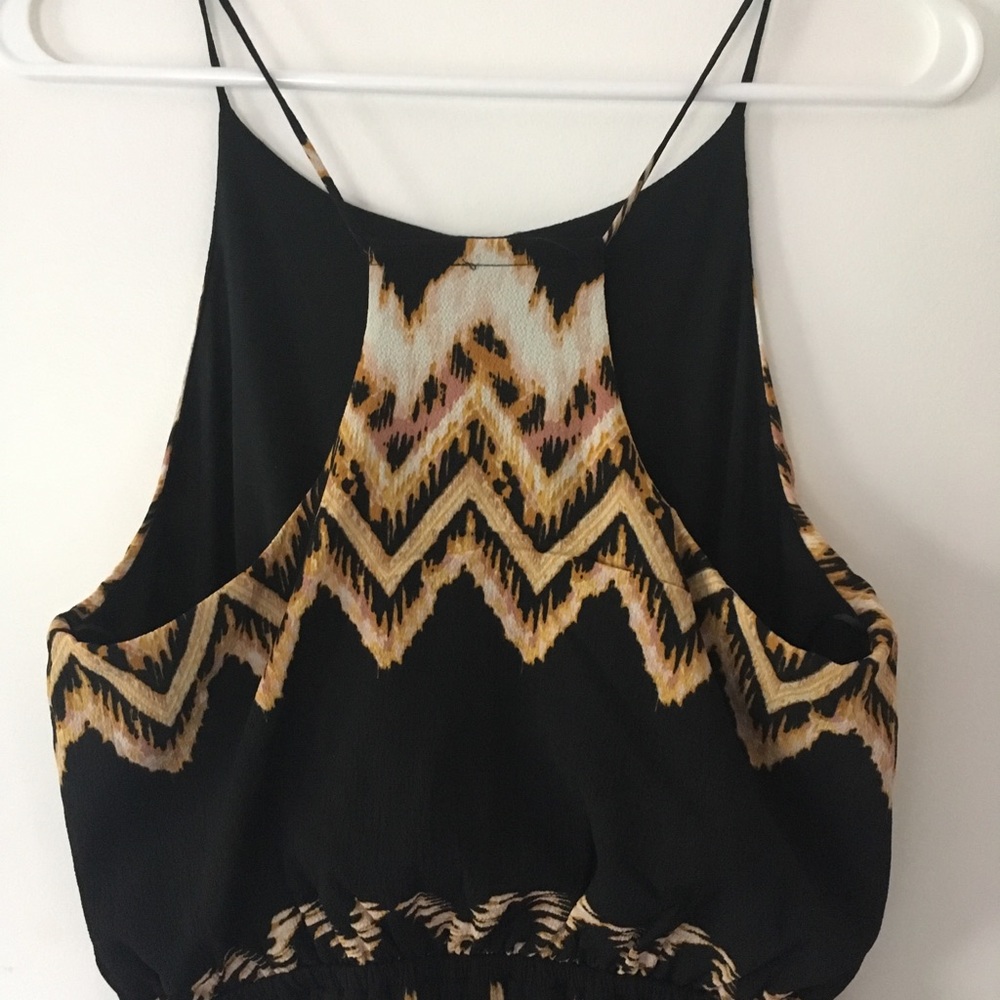 A.N.A | Spaghetti Strap High-Low Racerback Black and Brown Dress Size Small - Picture 4 of 8